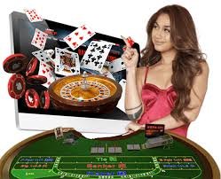 Dealer live dalam studio Bikini Paradise